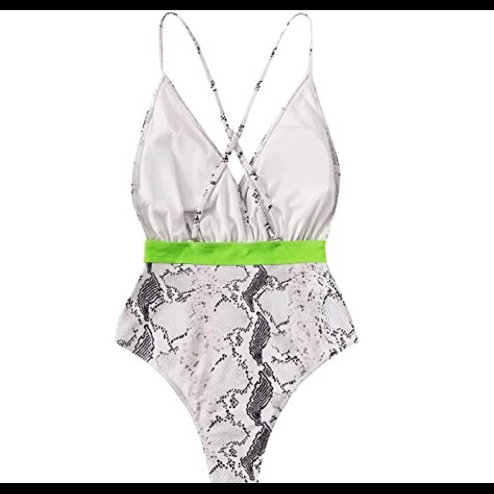 NEW Sexy Snake and Neon One Piece - Picture 4 of 6